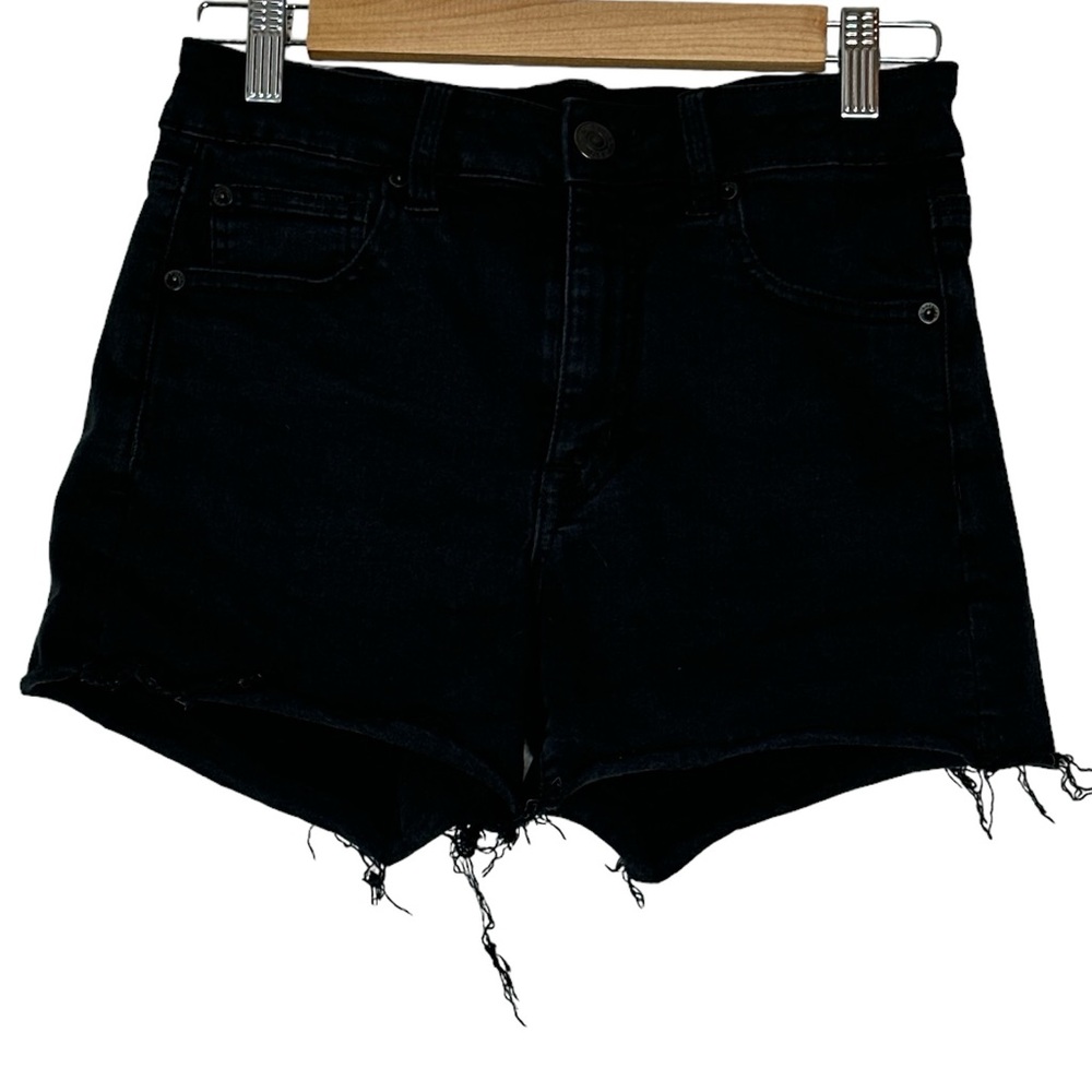 American Eagle Women’s Cut Off Shorts Black‎ Size 6
